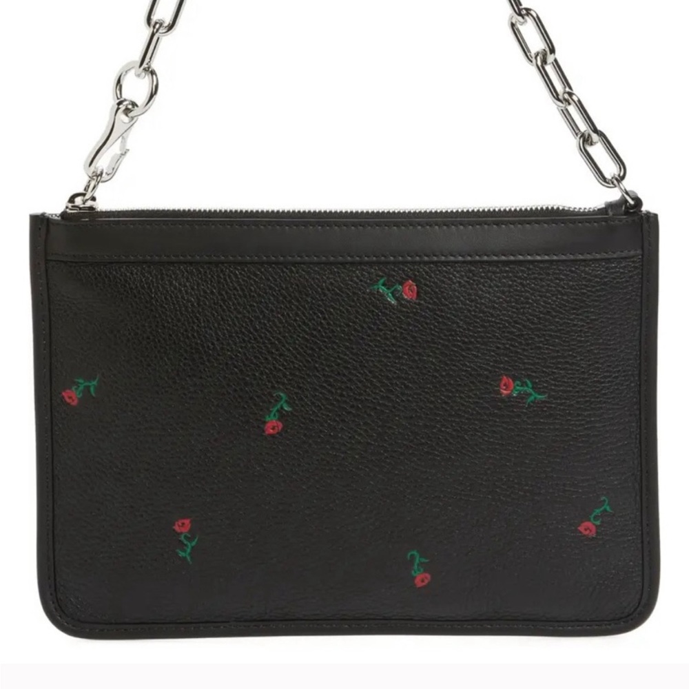 ALEXANDER WANG Attica Pouch Bag Leather Roses